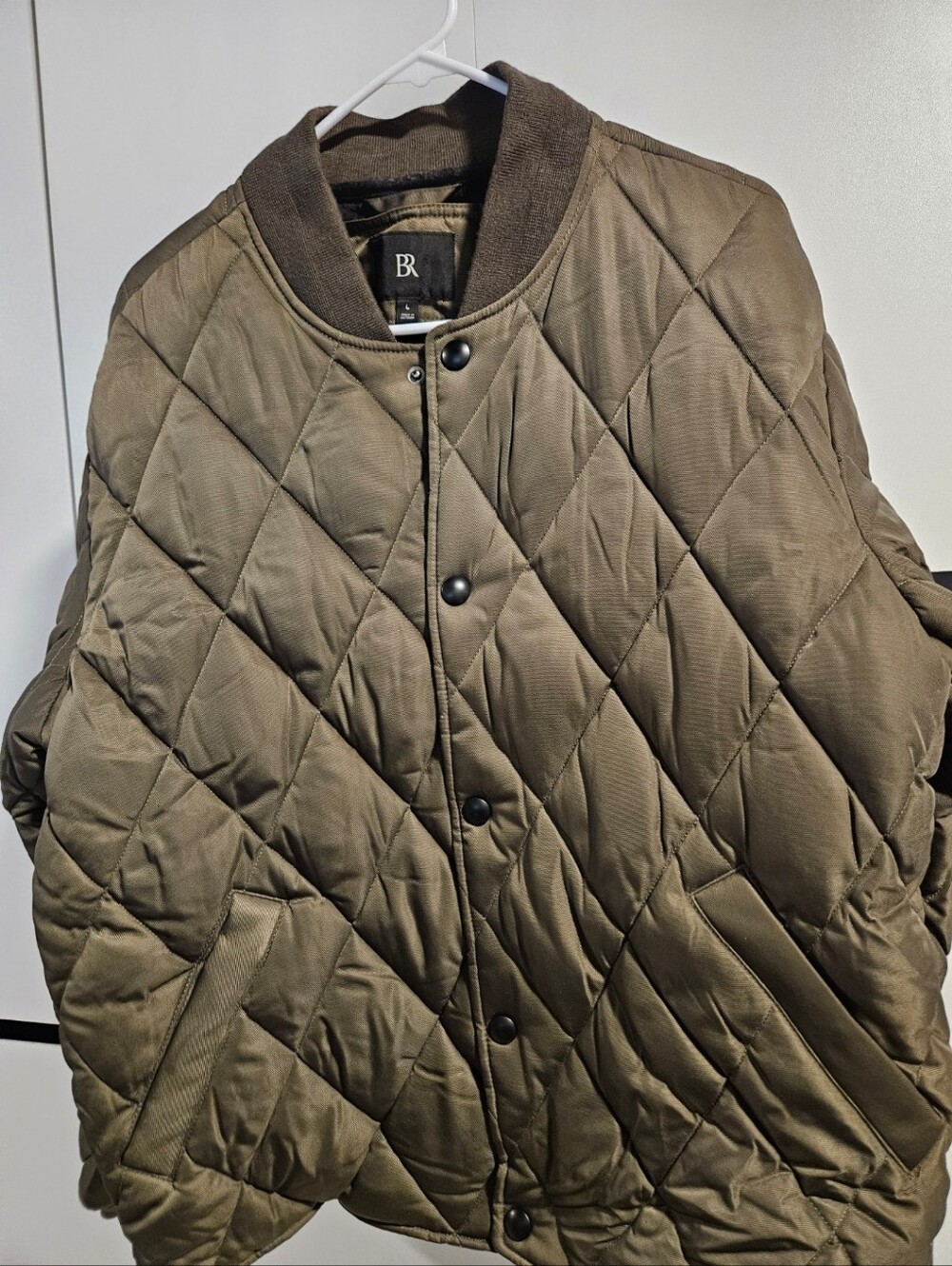 Banana Republic Quilted Bomber Jacket - Olive